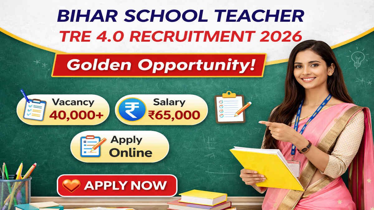 Bihar School Teacher TRE 4.0 Recruitment 2026