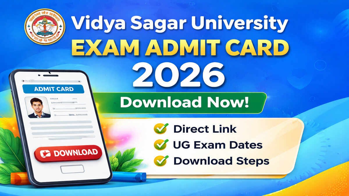Vidya Sagar University Exam Admit Card 2026